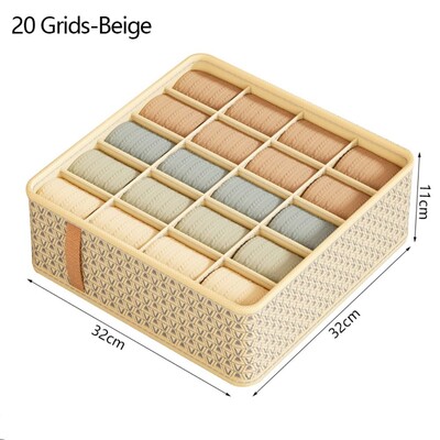 Κουτί αποθήκευσης εσωρούχων με θήκες Πολυλειτουργική ντουλάπα Organizer Κάλτσες εσωρούχων Κουτιά αποθήκευσης σουτιέν