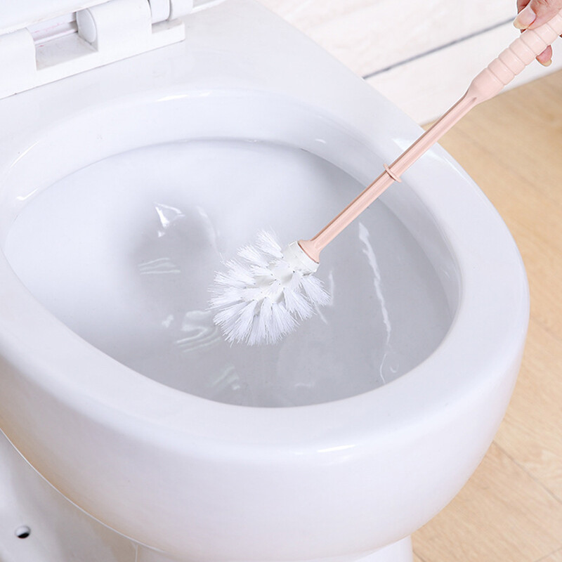 WC-harja ja hoidiku komplekt Kompaktne pehme harja tööriist sügavpuhastus vannitoa WC-hari koos hoidikuga vannitoale CLH@8