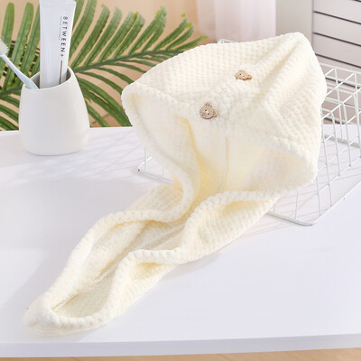 Femei Prosoape moi din microfibră Cască de duș Prosop Pălării de baie pentru femei Cască de păr uscat Uscare rapidă Moale pentru Lady Turban Head Fată Prosop