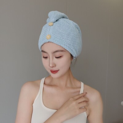 Femei Prosoape moi din microfibră Cască de duș Prosop Pălării de baie pentru femei Cască de păr uscat Uscare rapidă Moale pentru Lady Turban Head Fată Prosop