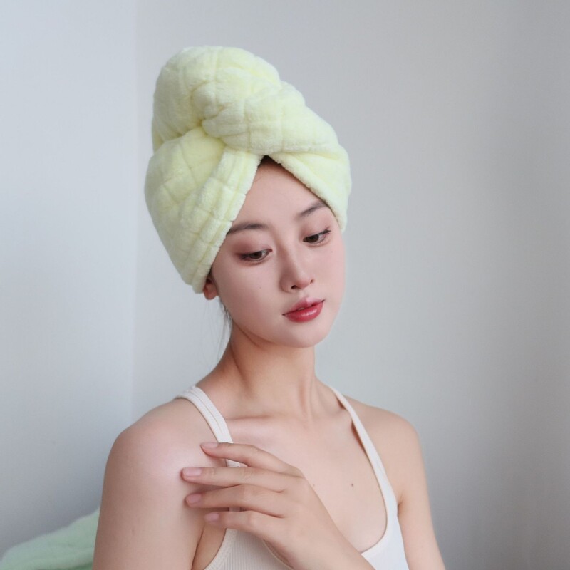 Femei Prosoape moi din microfibră Cască de duș Prosop Pălării de baie pentru femei Cască de păr uscat Uscare rapidă Moale pentru Lady Turban Head Fată Prosop