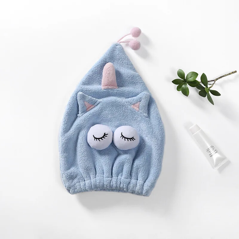 Armas kassi mikrofiibrist juuksekuivatusrätik vannimüts Tugevalt imav kuivatav pikk pehme spetsiaalne kuiva juuksemütsiga rätik korallisametiga