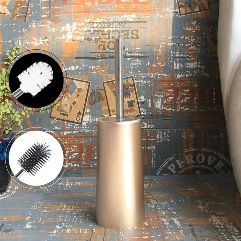 Kuldne WC-hari hoidikuga Creative Nordic Style Wc-hari Vannitoa puhastushari Vannitarvikud Majapidamispõrandate puhastus