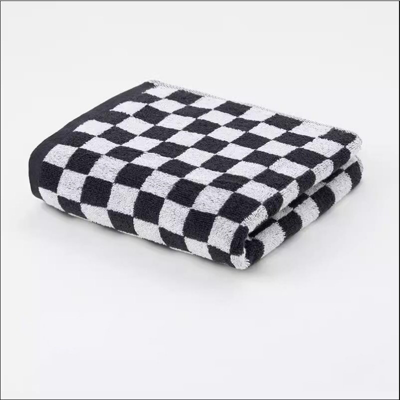 Vintage karirani ručnik za kupanje Šahovnica Ručnik za ruke Upijajući lice Kupaonica Dom Hotel Vanjski Udobni ručnici Kawaii