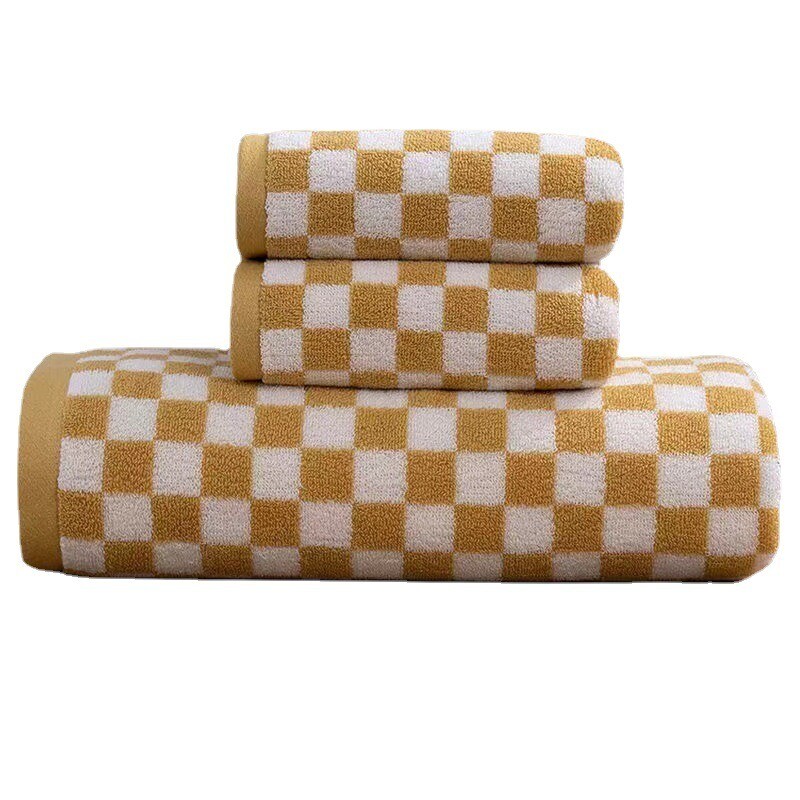 Vintage karirani ručnik za kupanje Šahovnica Ručnik za ruke Upijajući lice Kupaonica Dom Hotel Vanjski Udobni ručnici Kawaii