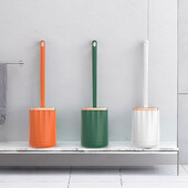 Buitinis silikoninis tualeto šepečių rinkinys Ultra Clean Tualeto šepečiai WC Daugiafunkcis be mirusio kampo Namų reikmenys vonios kambario reikmenys