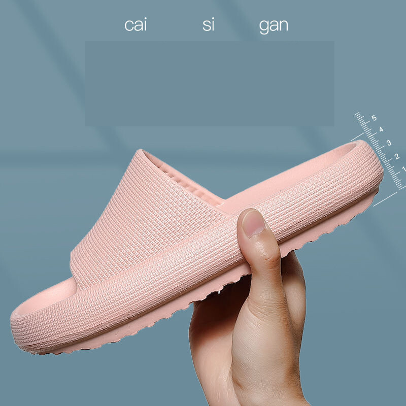 Gamyklos didmeninė prekyba Naujo stiliaus namų šlepetės vyrams storu padu namų šlepetės porai tylios su jausmu, kaip užlipti ant šūdo Vonios šlepetės moterims