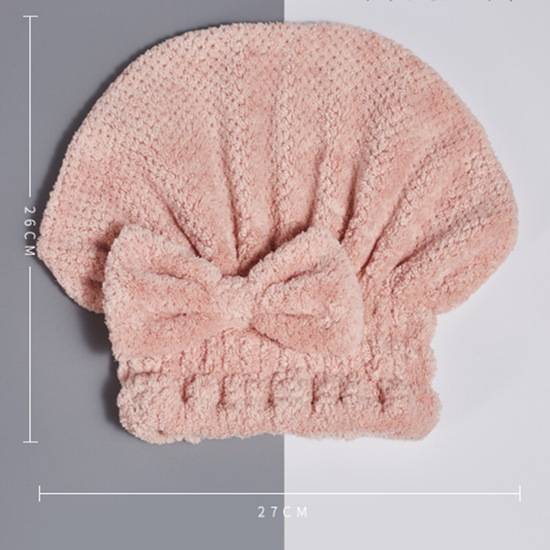 Bow Super imav käterätik juuksemähis elastne riba turban pleekimiskindel mikrofiiber pehme kork dušš Lady Sweet tavaline korall samet