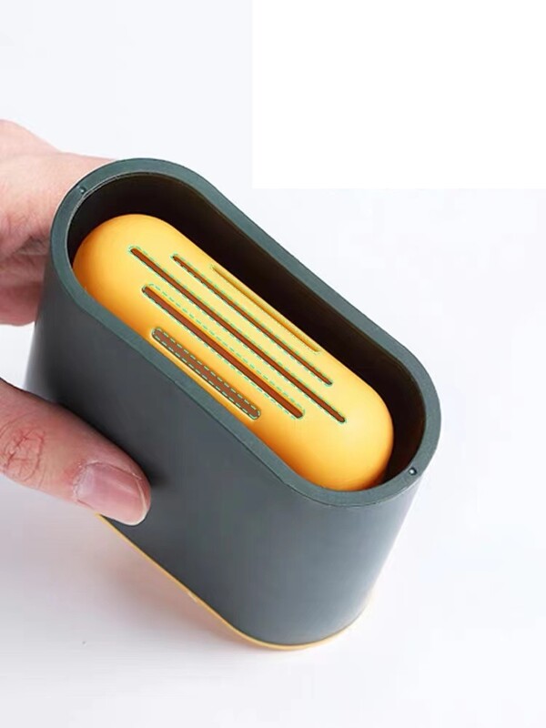 Set de perie de toaletă și suport din silicon montat pe perete pentru baie, cap de perie flexibil pentru curățare profundă perie pentru vasul de toaletă din colț