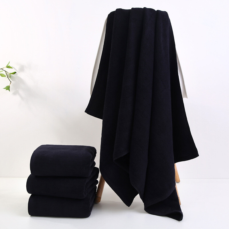 3tk must rätik 100% puuvillane kvaliteet pehme rannarätik kodu Vannituba dušš Kuivad juuksed Tugev veeimavus naistele meestele kõrge