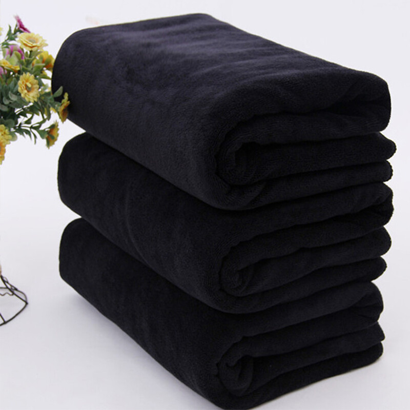 3tk must rätik 100% puuvillane kvaliteet pehme rannarätik kodu Vannituba dušš Kuivad juuksed Tugev veeimavus naistele meestele kõrge