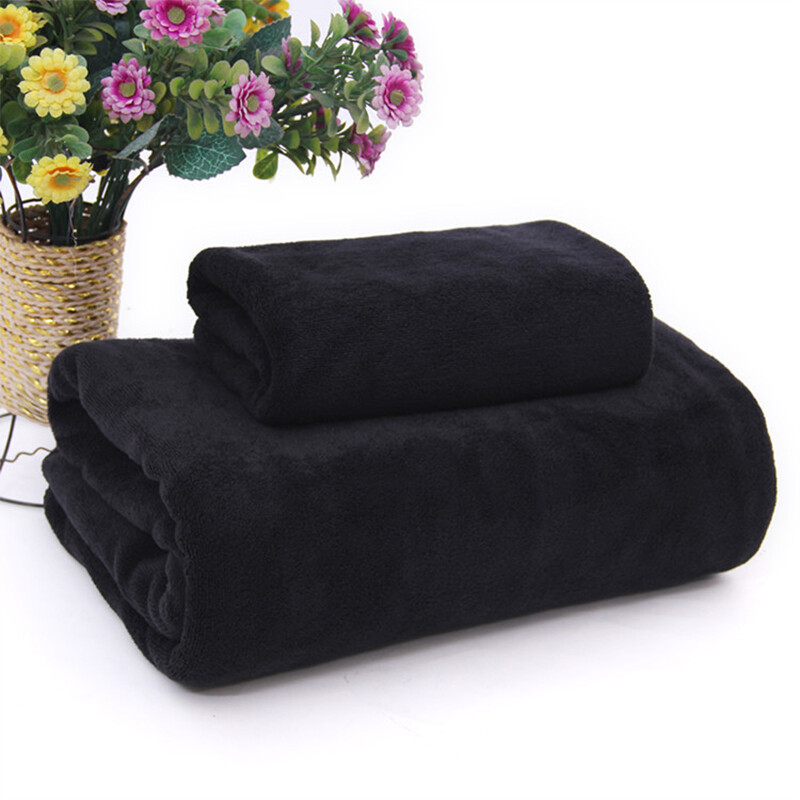 3tk must rätik 100% puuvillane kvaliteet pehme rannarätik kodu Vannituba dušš Kuivad juuksed Tugev veeimavus naistele meestele kõrge