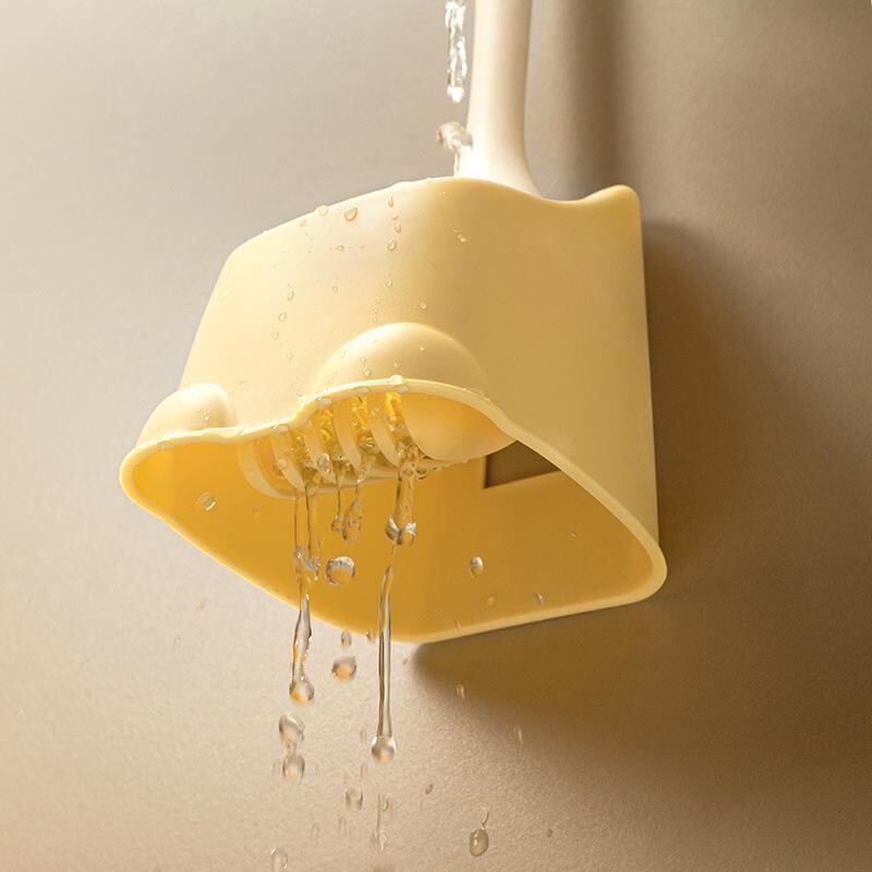 Tualetthari Kodu puhastamine Vannitoa tarvikud Pika varrega seinale paigaldatav Cartoon Duck Creative Ruumisäästlik WC-hari