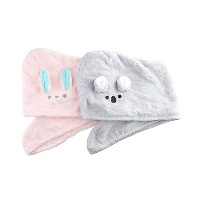 Korallifliis naistele kolmnurkpea mähis Kiiresti kuivav vannirätik juuksekuivatusrätik Mikrofiibrist rätik dušikork Dushi turban