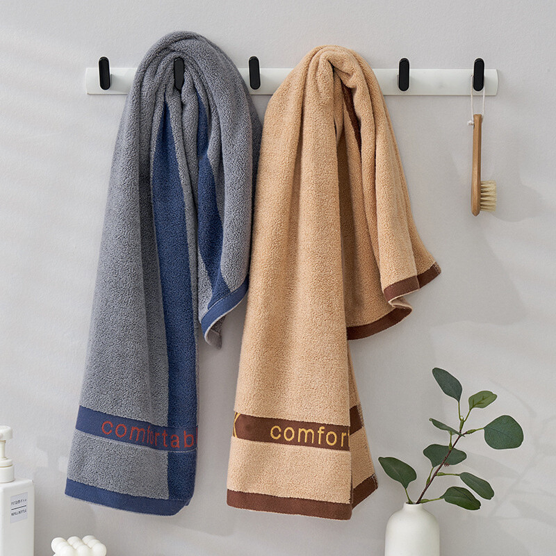 35x75cm pentru bărbați din bumbac jacquard prosop mare de înaltă calitate baie pentru plajă, iarnă, baie de soare, prosop de înot, cadou confortabil