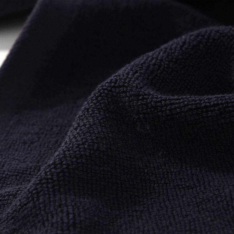 Υπεραπορροφητική καθαρή μαύρη πετσέτα, μαύρο τετράγωνο, ολο βαμβακερά μη ξεθωριασμένα μικρά τετράγωνα φουλάρια, γυμναστήριο, κουρείο, τραπέζι μακιγιάζ