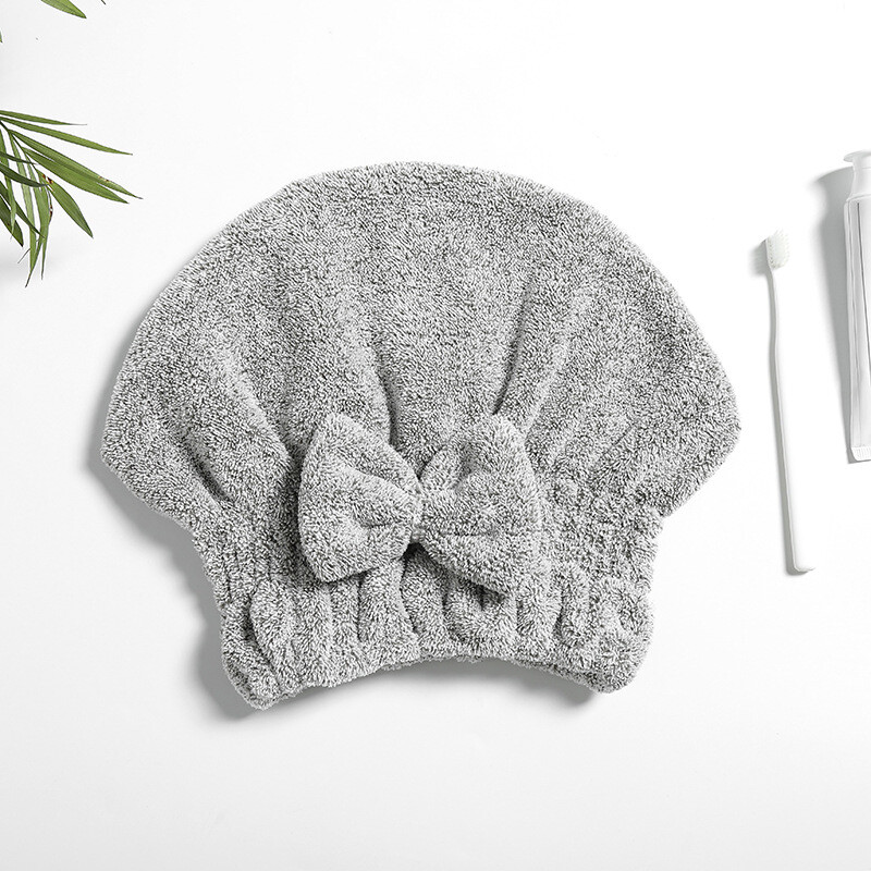 Περιτύλιγμα για πετσέτες μαλλιών από μπαμπού, τουρμπάνι ντους για στεγνωτήρα μαλλιών από μικροΐνες με παπιγιόν, απορροφητικές πετσέτες για γρήγορα στεγνώματα μαλλιών για γυναίκες κατά του φριζαρίσματος