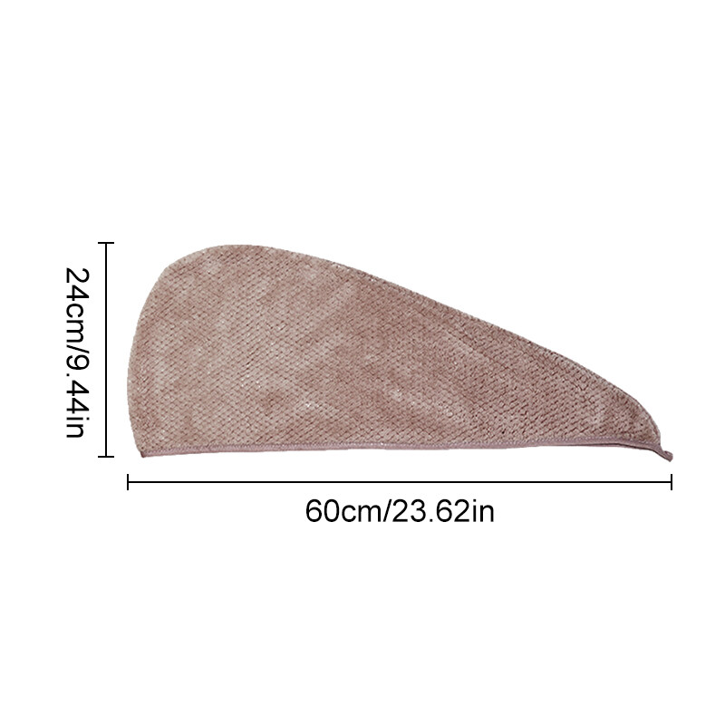 Căciulă practică de păr uscat din microfibră cu fund pentru uscare a părului Pălărie de duș triunghiulară Instrument pentru ștergere prosop de păr Accesorii moi pentru baie