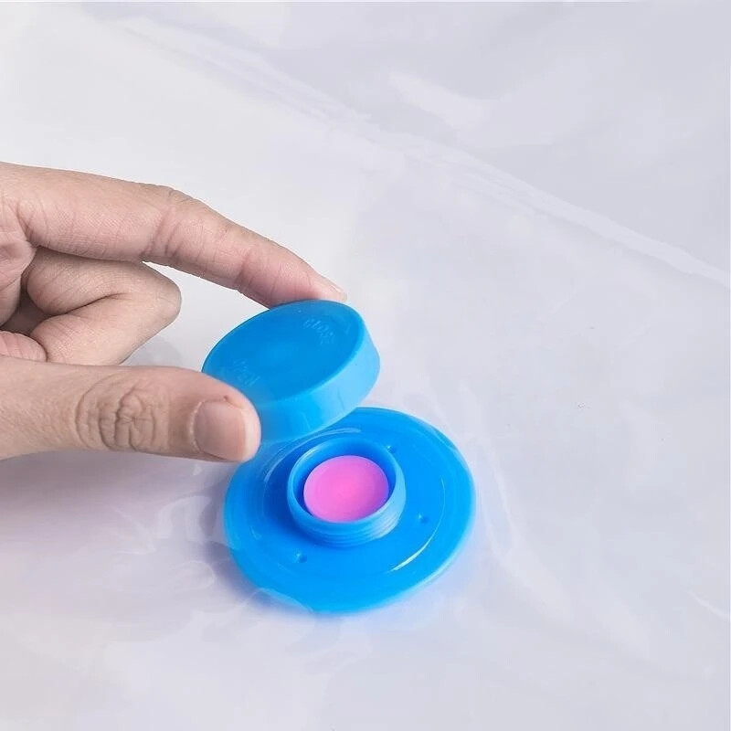 3-5 bucăți sac de vid și capac pentru pompă pentru depozitarea hainelor, pungă goală de compresie din plastic mare, accesorii de călătorie, container de depozitare