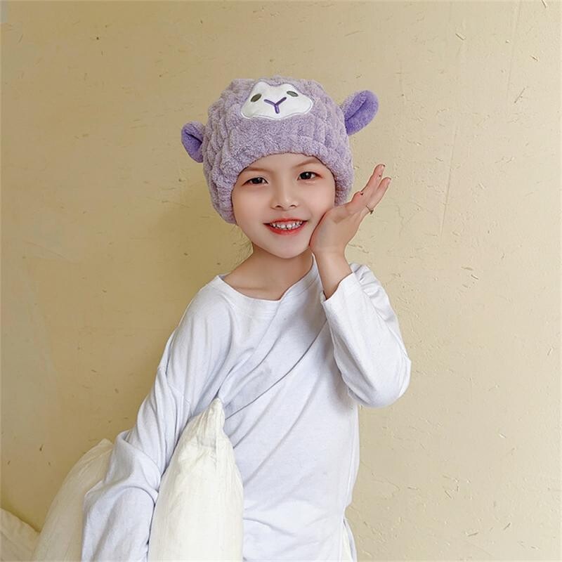 Lastele kiiresti kuivav juuksekuivati käterätik vannimüts Armas karu laste duširätik naistele ja lastele