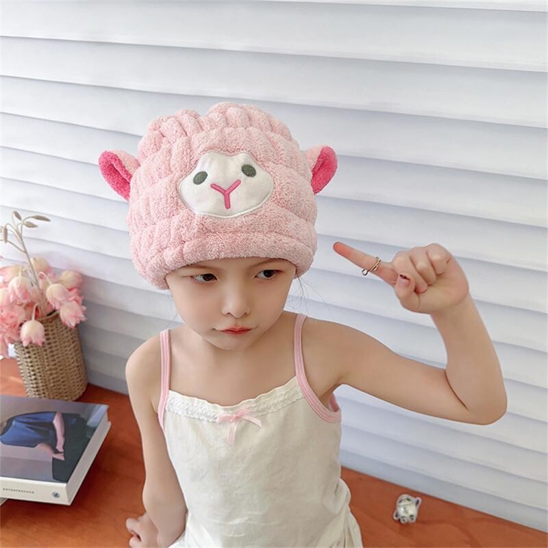 Lastele kiiresti kuivav juuksekuivati käterätik vannimüts Armas karu laste duširätik naistele ja lastele