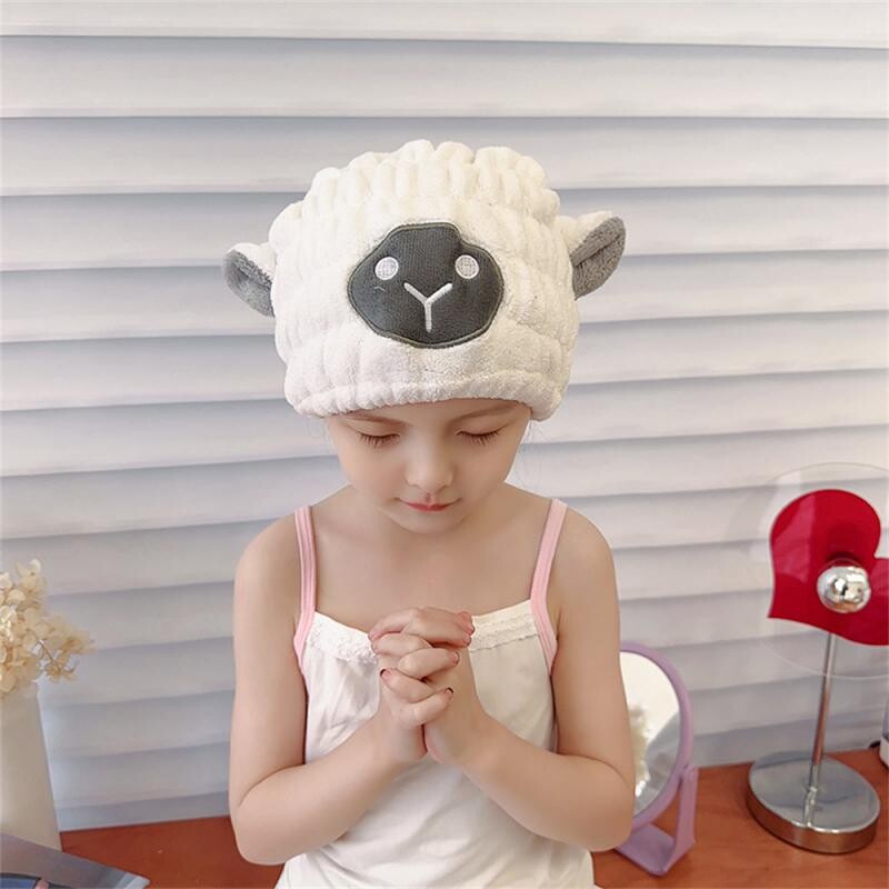 Lastele kiiresti kuivav juuksekuivati käterätik vannimüts Armas karu laste duširätik naistele ja lastele