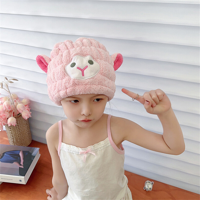 Lastele kiiresti kuivav juuksekuivati käterätik vannimüts Armas karu laste duširätik naistele ja lastele