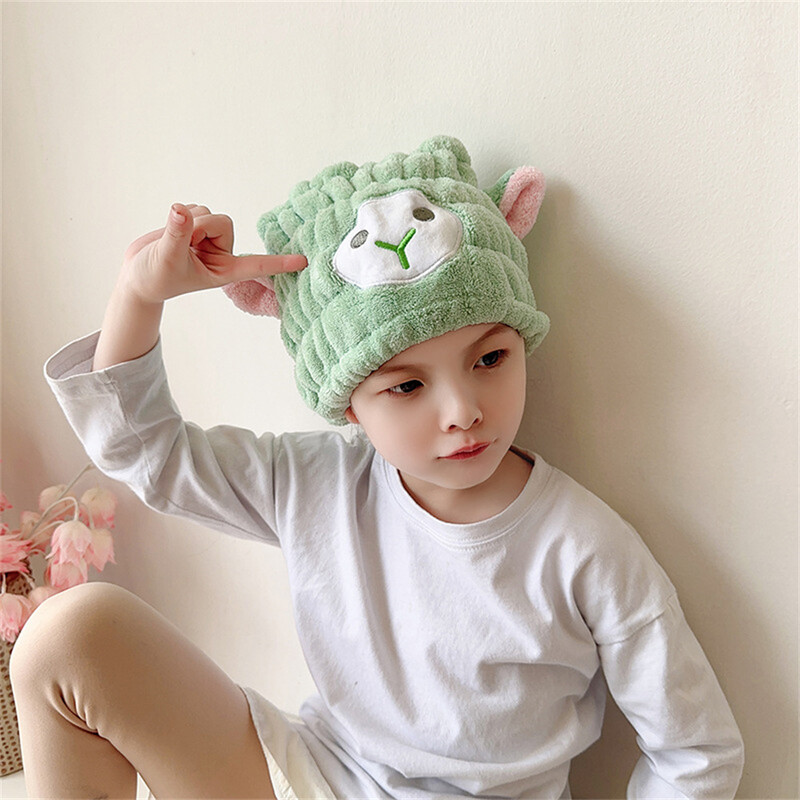 Lastele kiiresti kuivav juuksekuivati käterätik vannimüts Armas karu laste duširätik naistele ja lastele