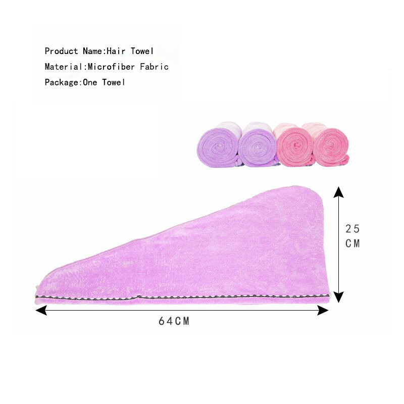 EHEH Γυναικείο καπέλο για πετσέτες μαλλιών Quick Dry Microfiber Super Absorbent Hair Drying Wrap Cap Quick Drying Turban