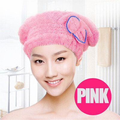EHEH 5 spalvų moteriška mergina greitai džiūstanti plaukų kepurė vonios kambariui Coral Velvet po dušo ypač minkštas ir patogus plaukų apvyniojamas rankšluostis