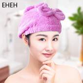 EHEH Γυναικεία Απαλή Αφράτη Καπέλα ντους Πετσέτα Σαμπουάν Μαλλιών Σούπερ Απορρόφηση Χαριτωμένη πετσέτα μπάνιου για ενήλικες