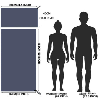 Αθλητική πετσέτα που στεγνώνει γρήγορα 40x80/76x152cm Γυμναστήριο κολύμβησης Γιόγκα γυμναστήριο Υπαίθριο κάμπινγκ Πεζοπορία τρέξιμο ιδρώτα πετσέτα παραλίας