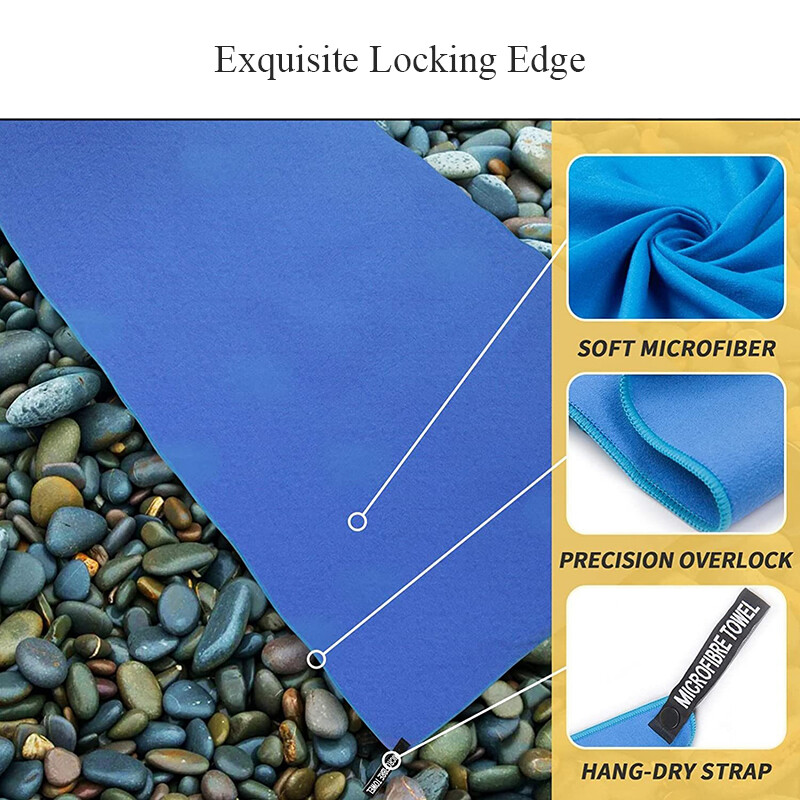 Kiiresti kuivav spordirätik 40x80/76x152cm ujumisjõusaal jooga treening välikämping matkamine jooksmine higiga rannarätik