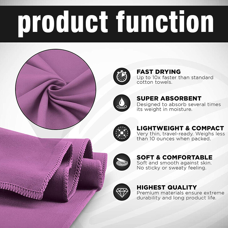 Greitai džiūstantys sportiniai rankšluosčiai, mikropluošto paplūdimio rankšluosčiai, ypač minkšti, lengvi, ypač sugeriantys, sporto salės rankšluosčiai, skirti paplūdimio plaukimo jogai