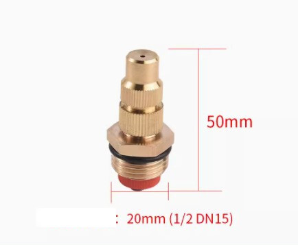 Põllumajanduse ehitusplatsi tolmu eemaldamine pihustav pihusti molekulaarlõhkepea Reguleeritav jahutus vasest otsik Aia ja aia haljastuse otsik