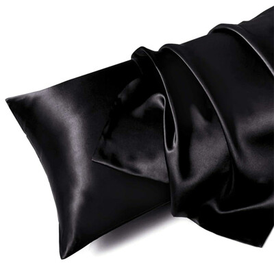 Kieto šilko pagalvės užvalkalas baltas juodas pilkas šampano aukso spalvos rausvos spalvos lovos pagalvių užvalkalai prabangūs užvalkalai namų patalynė standartinė karalienė