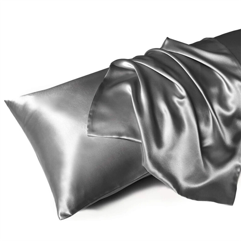 Kieto šilko pagalvės užvalkalas baltas juodas pilkas šampano aukso spalvos rausvos spalvos lovos pagalvių užvalkalai prabangūs užvalkalai namų patalynė standartinė karalienė