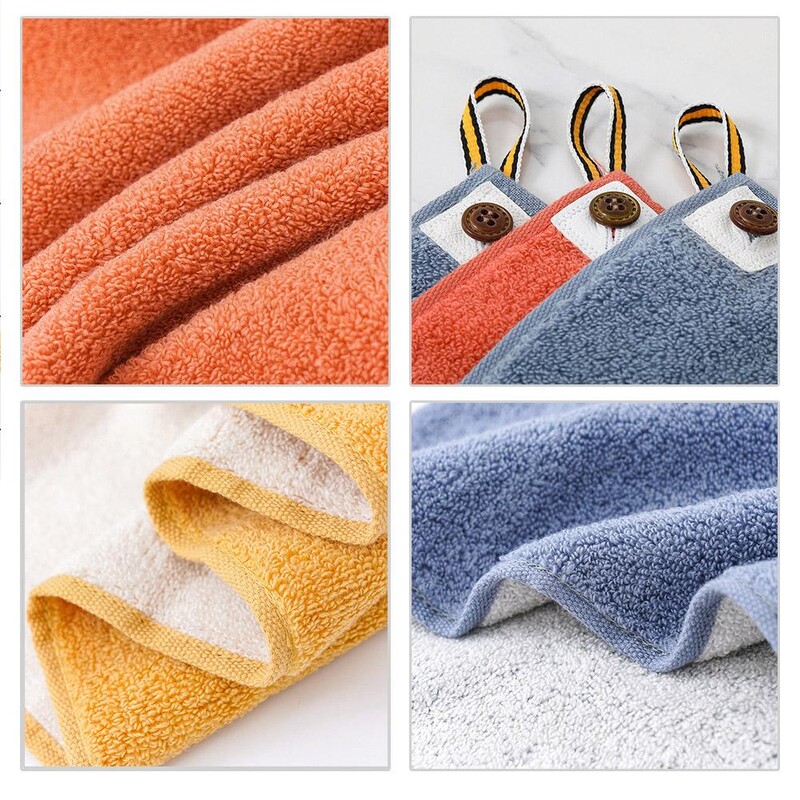 Puhas puuvillane kandiline käterätik, imab vett pehme majapidamises kasutatav beebi näopesurätik Armas köök rippuvate käterätikutega