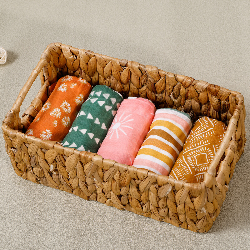 Kangobaby #My Soft Life# Uus 5tk komplekt Uus mood Baby Muslin puuvillane näorätik hingav vastsündinu pesulapp Suurus 25x25cm