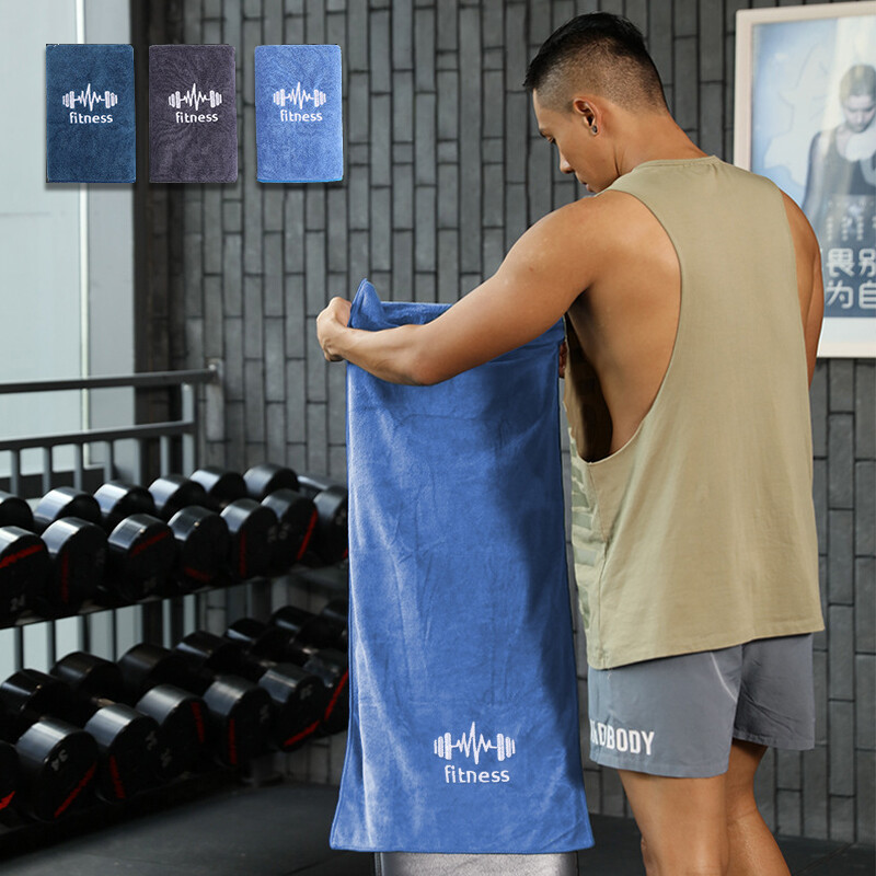 Mikrofiiber jõusaali jooga harjutus Ujumine Fitness Rätik Super Pehme imav kiiresti kuivav rätik Jõusaali varustus Higipadja rätik