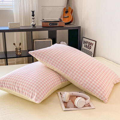 2vnt Minkšti pagalvių užvalkalai Stačiakampiai pagalvės užvalkalai Plaid Style Pillowslip 48x74cm Pagalvėlių užvalkalai funda almohada Namų lovos pagalvės užvalkalai