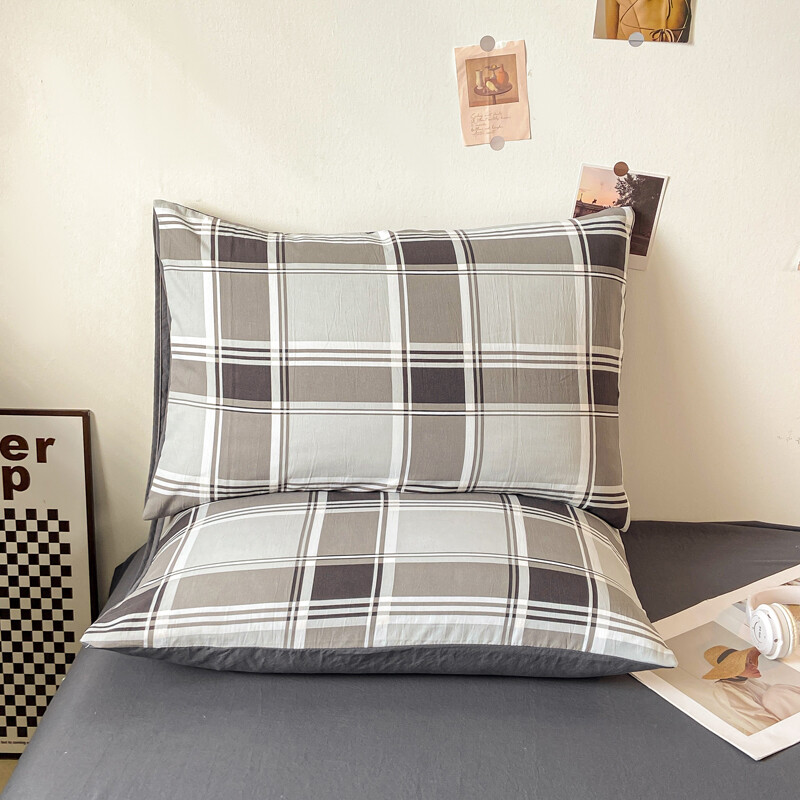 2 buc. Fete de pernă moi, dreptunghiulară, în stil carouri, huse de pernă, 48x74 cm, huse de pernă funda almohada.