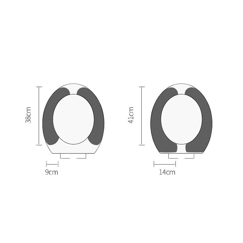 2 τεμ./σετ Επαναχρησιμοποιήσιμο αυτοκόλλητο ζεστό φανελένιο καλύμματα καθισμάτων τουαλέτας Πλενόμενο κάλυμμα καθίσματος τουαλέτας πλήρωσης χαλάκι μπάνιου Universal