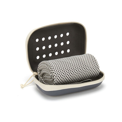 Spordikäterätik Fiber Cold Feeling rätik silikoonist varrukas kokkusurutud jahutav higi imav kiiresti kuivav külm rätik 100% polüester