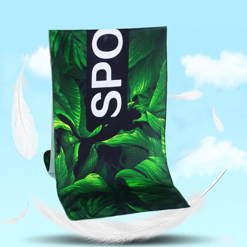 Spordi jahutav rätik, trükitud hingav, mugav kiirelt kuivav higi imav rätik fitness-jõusaali jooga jaoks