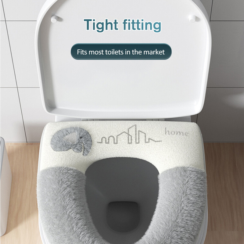 Univerzalna meka podloga za WC dasku s podizačem poklopca za WC školjku Deblja toplija periva podloga za poklopac za WC školjku Kupaonski pribor