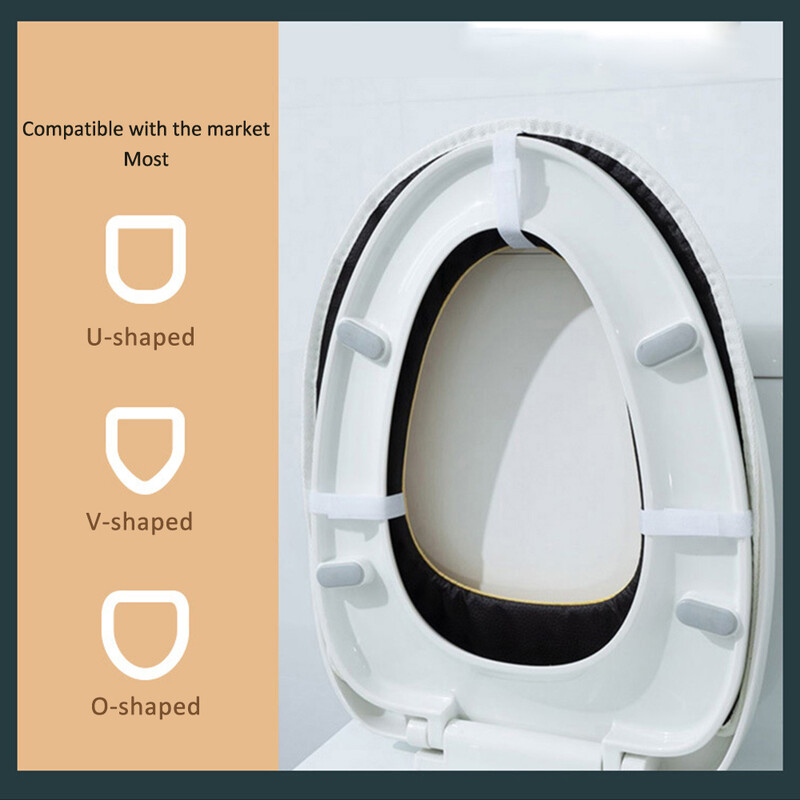 Univerzalna meka podloga za WC dasku s podizačem poklopca za WC školjku Deblja toplija periva podloga za poklopac za WC školjku Kupaonski pribor