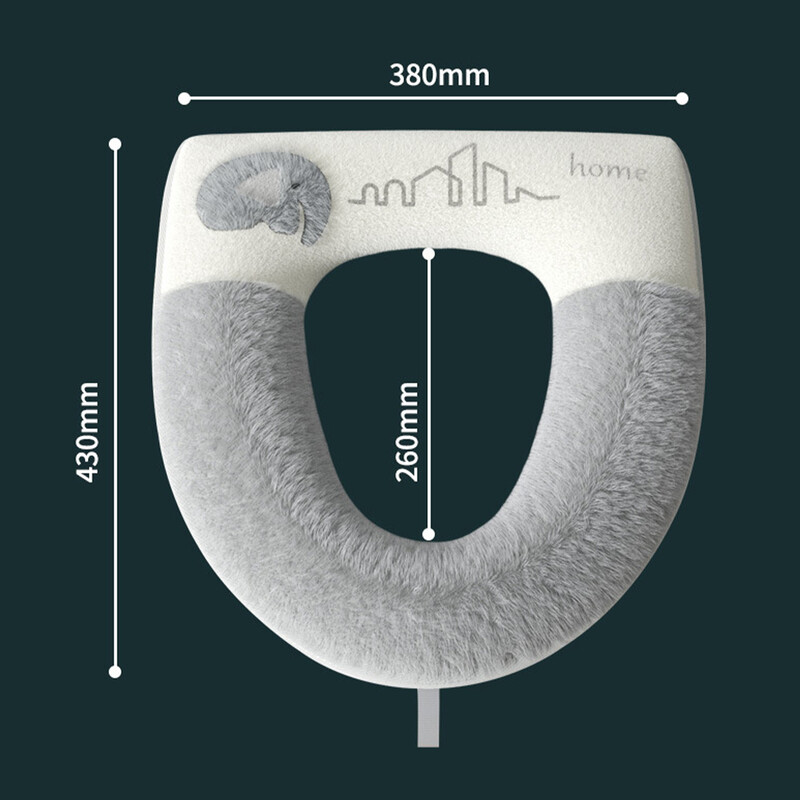 Univerzalna meka podloga za WC dasku s podizačem poklopca za WC školjku Deblja toplija periva podloga za poklopac za WC školjku Kupaonski pribor