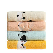 1tk 35x75cm korallifliis multifilm Loom karu panda rebane tikitud imav pehme vannitoa laste käterätik