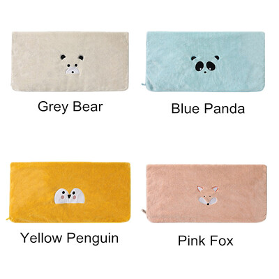 1tk 35x75cm korallifliis multifilm Loom karu panda rebane tikitud imav pehme vannitoa laste käterätik